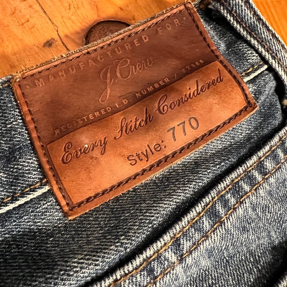 J.Crew 770 Straight Medium Wash Jeans 34x32